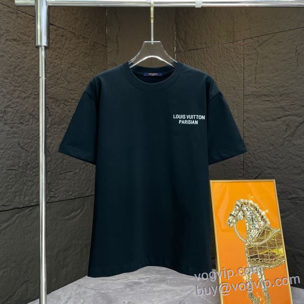 ルイ ヴィトン LOUIS VUITTONコピーブランド 2025HOT人気セール 半袖Tシャツ 3色可選 魅力的