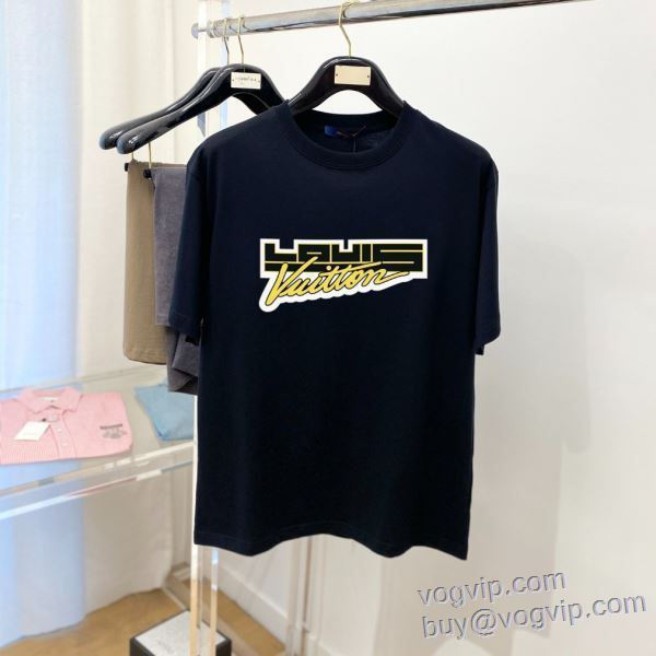 2025お得大人気 ルイ ヴィトン 売れ筋のいい LOUIS VUITTONスーパーコピー 半袖Tシャツ 2色可選
