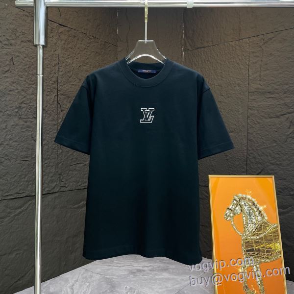 ルイ ヴィトン LOUIS VUITTON VOGブランドスーパーコピー 2025お買い得本物保証 半袖Tシャツ 2色可選 【激安】