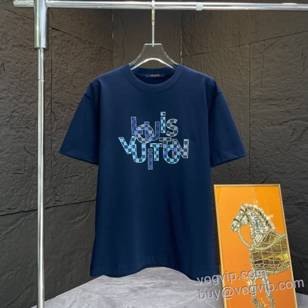 2025お買い得本物保証 ルイ ヴィトン LOUIS VUITTON 人気激売れ ブランドコピー代引き専門店 半袖Tシャツ 2色可選