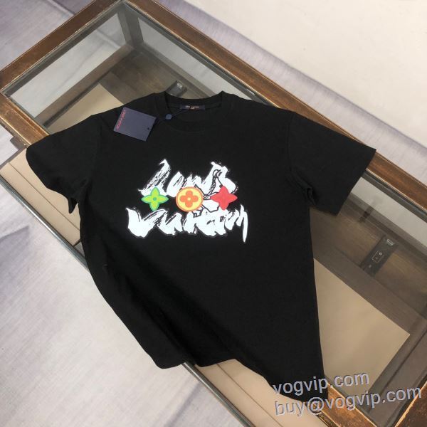 ルイ ヴィトン LOUIS VUITTON 最高N級ブランドコピー 2025新作登場 半袖Tシャツ 2色可選 めちゃくちゃお得