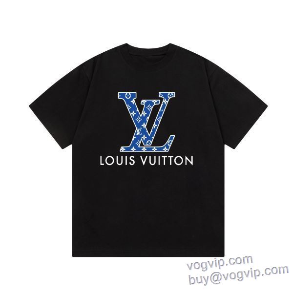 2025新作登場 ルイ ヴィトン LOUIS VUITTON 最旬アイテム 半袖Tシャツ 2色可選 VOGコピー