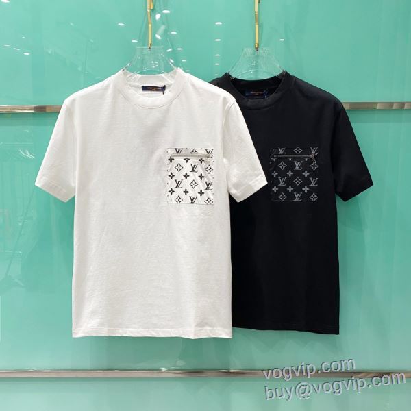 半袖Tシャツ 2色可選 大人気☆NEW!! ルイ ヴィトン LOUIS VUITTON 2025超激得高品質 最大級ブランドコピー通販優良店
