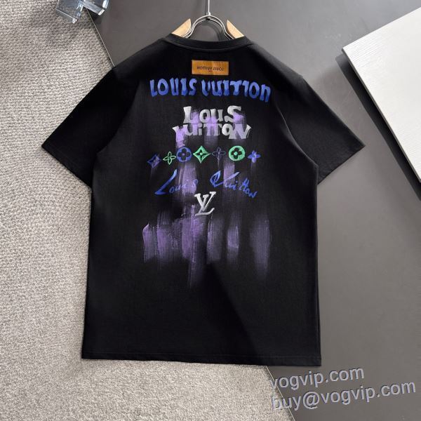 半袖Tシャツ ルイ ヴィトン ブランドコピー 2025高級品 通販 2色可選 個性派