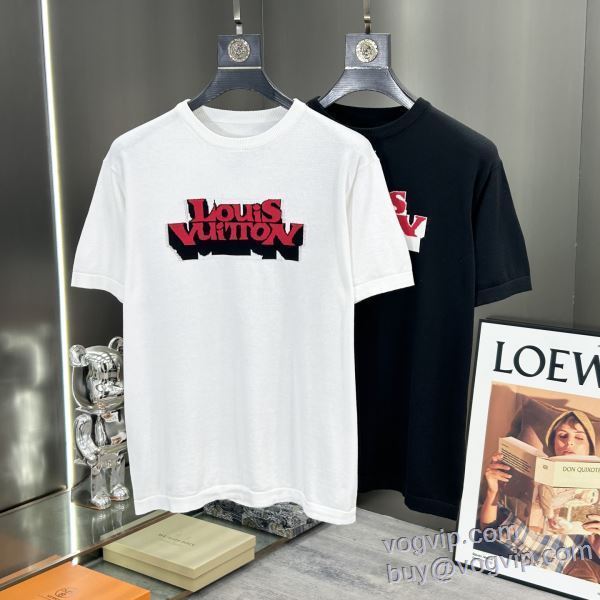 超人気美品◆ ルイ ヴィトン LOUIS VUITTON スーパーコピー 半袖Tシャツ 2色可選 2025割引セール