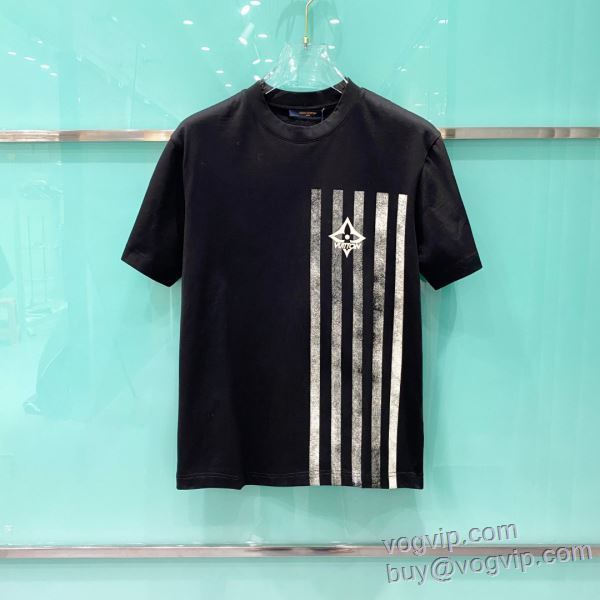 LOUIS VUITTON 偽物ブランド 2025驚きの破格値大得価 ルイ ヴィトン 半袖Tシャツ 2色可選 上質 大人気!