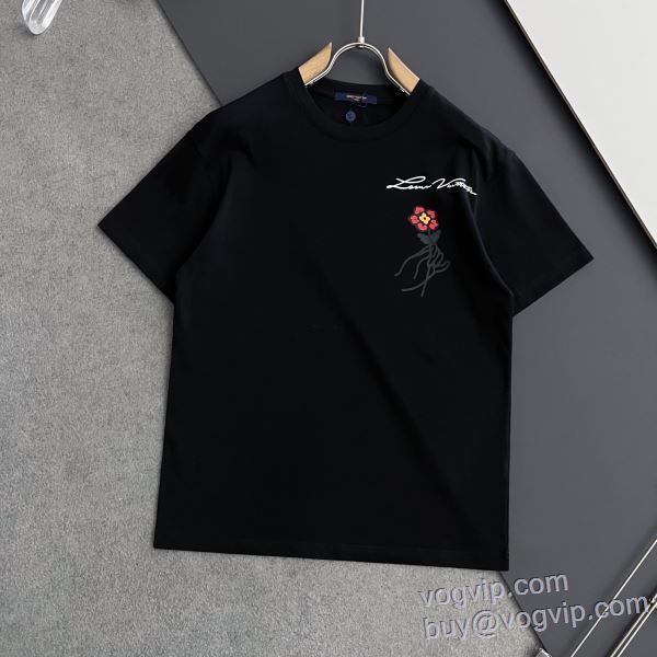 2025新商品！ スーパーコピー 優良サイト ファション性の高い ルイ ヴィトン LOUIS VUITTON 半袖Tシャツ 2色可選