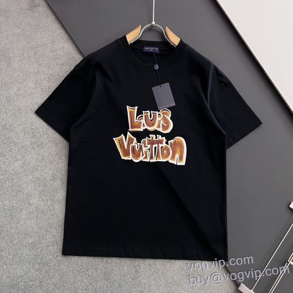 希少価値大！ ルイ ヴィトン コピーブランド 半袖Tシャツ 2色可選 LV197 2025新作品
