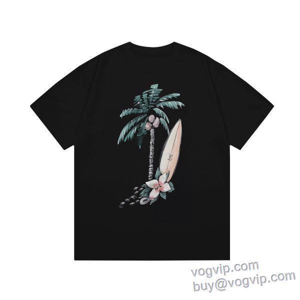 ルイ ヴィトン LOUIS VUITTON 2025お得定番 半袖Tシャツ 2色可選 LV215 お洒落に魅せる ブランドスーパーコピー 激安専門店