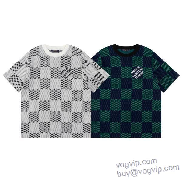 2025お得定番 ルイ ヴィトン LOUIS VUITTON 2色可選 半袖Tシャツ LV216 スーパーコピー信用できるサイト スタイリッシュな印象