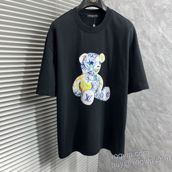 ルイ ヴィトン LOUIS VUITTON 2025爆買いセール 半袖Tシャツ コスパ最高のプライス 2色可選 LV223 vogブランド コピー 優良店