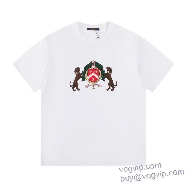高級感ある 半袖Tシャツ LV225 ルイ ヴィトン LOUIS VUITTON 2025爆買いセール 最大級ブランドコピー通販優良店