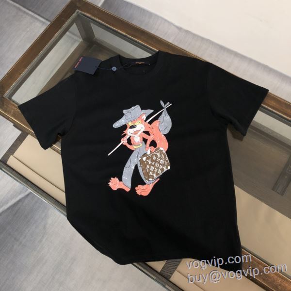 2025超激得安い ルイ ヴィトン LOUIS VUITTON 数に限りがある 半袖Tシャツ 2色可選 LV228 ブランドコピー激安販売