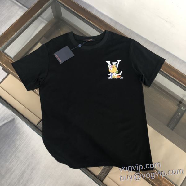 ルイ ヴィトン ブランドコピー 風合いが出る 半袖Tシャツ 2色可選 LV230 2025超激得安い