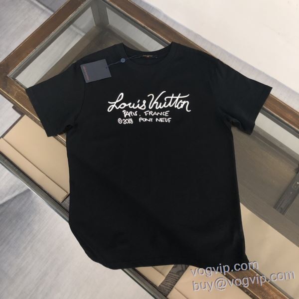 2025新作登場 ルイ ヴィトン コピー 半袖Tシャツ 2年以上連続１位獲得 2色可選 LV232