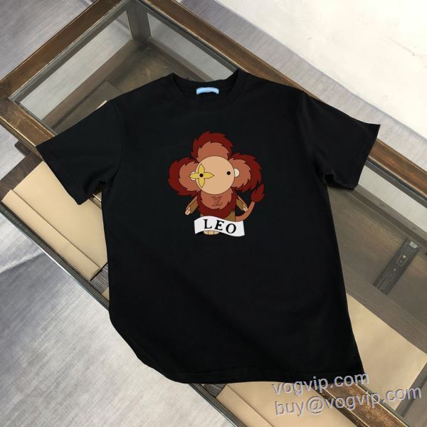 海外限定ライン ルイ ヴィトン コピー ブランド 半袖Tシャツ 2色可選 LV233 2025新作登場