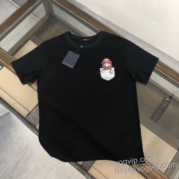 今一番HOTな新品 ルイ ヴィトン 偽物ブランド 半袖Tシャツ 2色可選 LV237 2025春夏季新作