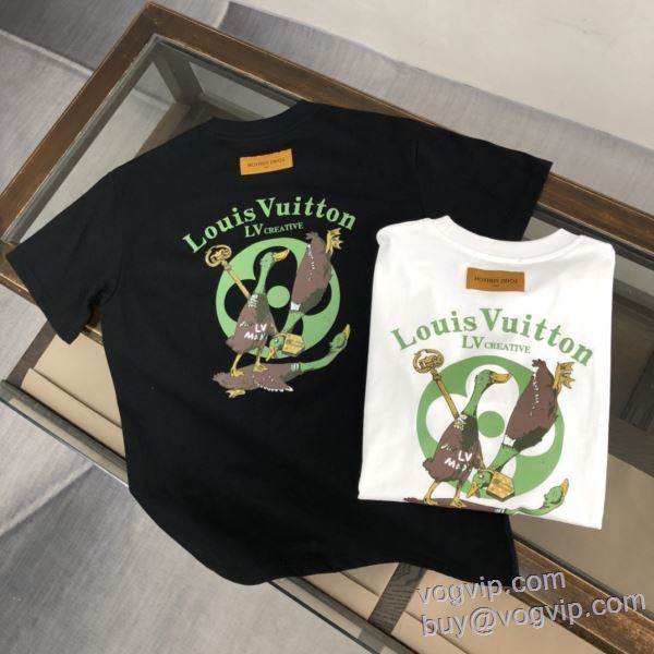 芸能人に愛用者続出 ルイ ヴィトン LOUIS VUITTON スーパーコピー 半袖Tシャツ 2色可選 LV242 2025高級品 通販