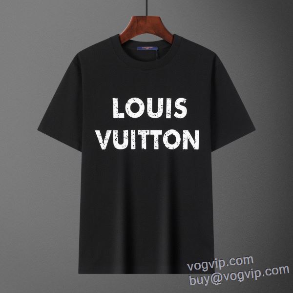 チノパン 狙える優秀アイテム ルイ ヴィトン LOUIS VUITTON スーパーコピー 半袖Tシャツ 2色可選 LV249 2025割引セール