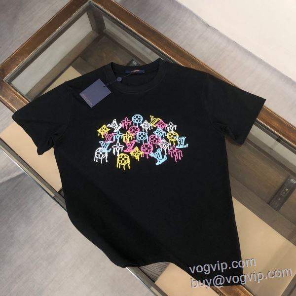 ルイ ヴィトン LOUIS VUITTON ブランドコピー 2025激安大特価安い 半袖Tシャツ 2色可選 LV251 活用できるアイテム
