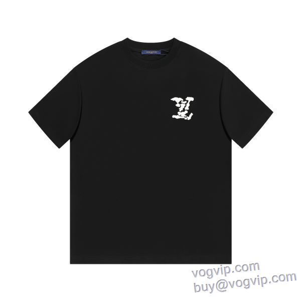 絶大な人気を誇る vogブランド コピー 優良店 2025圧倒的な新作 半袖Tシャツ 2色可選 LV262 ルイ ヴィトン LOUIS VUITTON