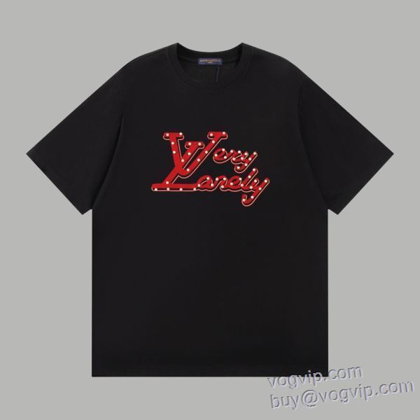 2025品質保証定番人気 最大級ブランドコピー通販優良店 ルイ ヴィトン LOUIS VUITTON 半袖Tシャツ 2色可選 LV264 柔らかな質感