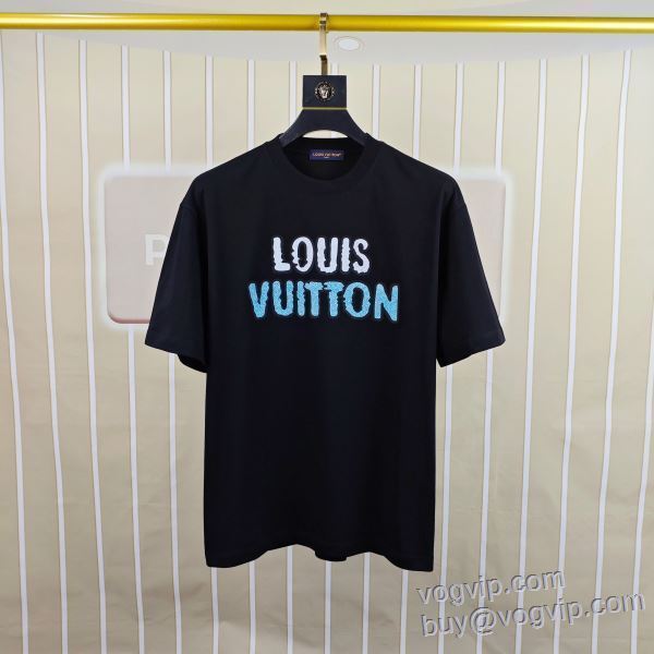 利便性に優れ 最大級ブランドコピー通販優良店 ルイ ヴィトン LOUIS VUITTON 半袖Tシャツ 2色可選 LV268 2025人気セール高品質