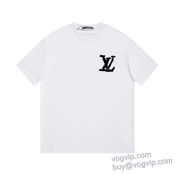 半袖Tシャツ 2色可選 ルイ ヴィトン LOUIS VUITTON 2025人気セール高品質 LV269 ブランドコピー 売れ筋のいい