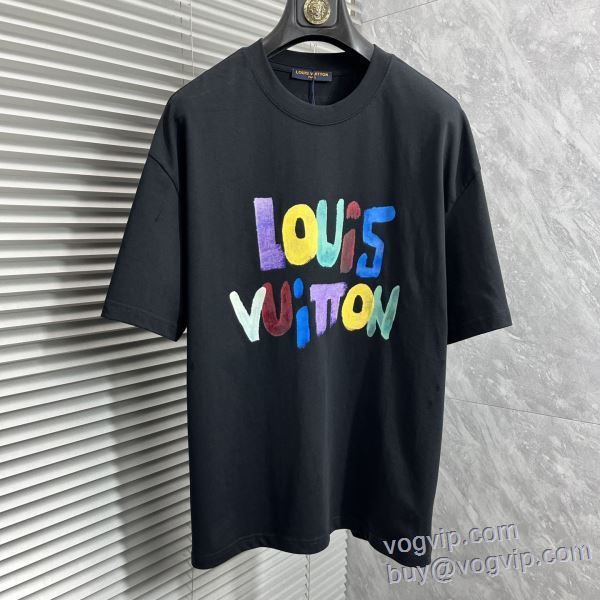 ルイ ヴィトン LOUIS VUITTON 2025人気定番低価 半袖Tシャツ コピー 2色可選 LV271 圧倒的な高級感