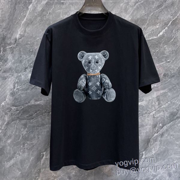 半袖Tシャツ 2色可選 ルイ ヴィトン LOUIS VUITTON 2025数量限定安い LV278 ブランドスーパーコピー 韓国の人気