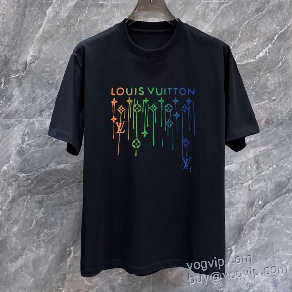 2025新商品！ コピー ブランド 完売必至の人気モデルをご紹介 ルイ ヴィトン LOUIS VUITTON 半袖Tシャツ 2色可選 LV282