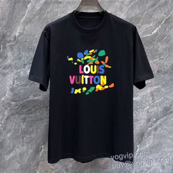 ブランド 偽物 通販 ルイ ヴィトン LOUIS VUITTON 半袖Tシャツ 2色可選 LV283 2025新商品！ TOPセラー賞受賞！