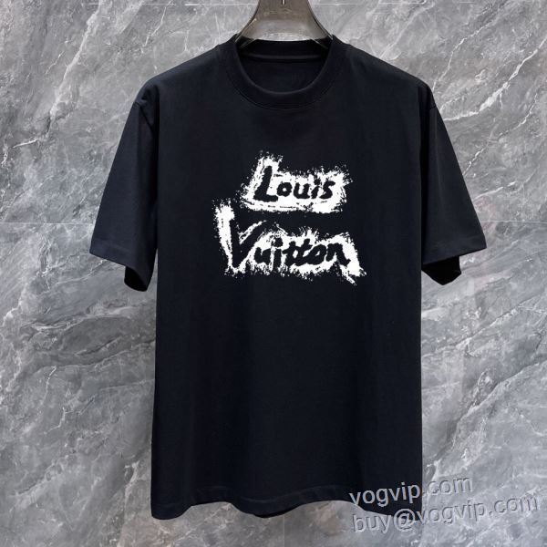 ブランドコピー ルイ ヴィトン LOUIS VUITTON 2025新作入荷格安 半袖Tシャツ 2色可選 LV290 美品！