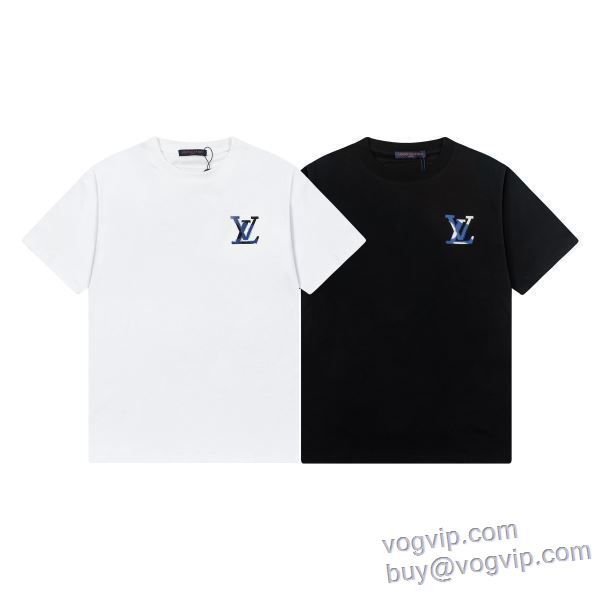 格安！ ルイ ヴィトン LOUIS VUITTON ブランドコピー代引き専門店 2025最安値セール 半袖Tシャツ 2色可選 LV292