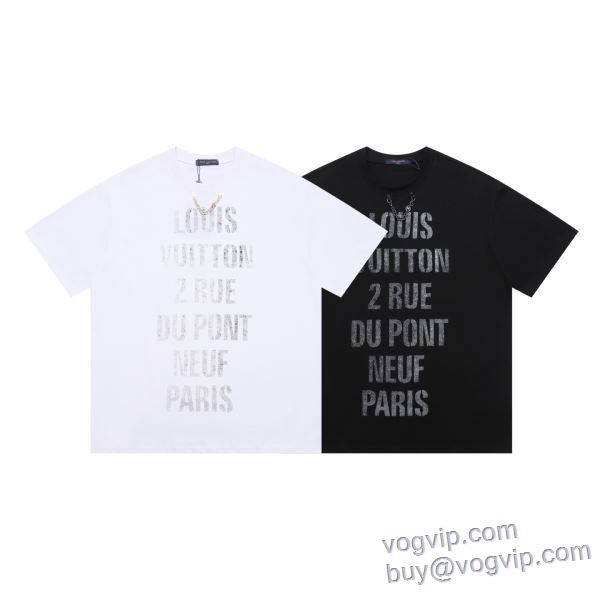 最旬アイテム ルイ ヴィトン LOUIS VUITTON スーパーコピー n級品 2025年モデル入荷 半袖Tシャツ 2色可選 LV295