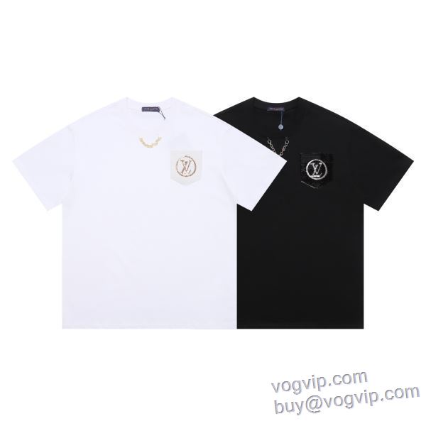 人気商品 ルイ ヴィトン LOUIS VUITTON スーパーコピー 優良サイト 半袖Tシャツ 2色可選 LV297 2025年モデル入荷