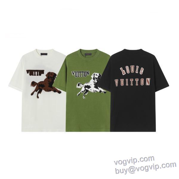 ～希少 半袖Tシャツ 3色可選 ルイ ヴィトン LOUIS VUITTON コピー 商品 販売 2025最新入荷 LV302