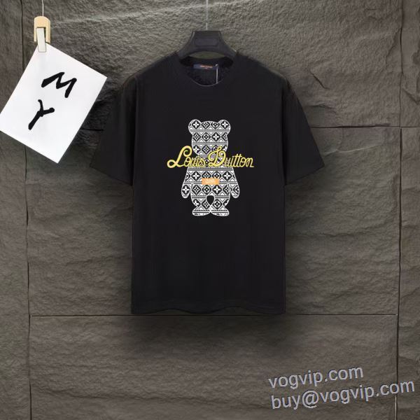 2025春夏季超人気 ルイ ヴィトン LOUIS VUITTON 人気のスーパーブランドコピー品質保証 半袖Tシャツ 2色可選 LV304 大特価