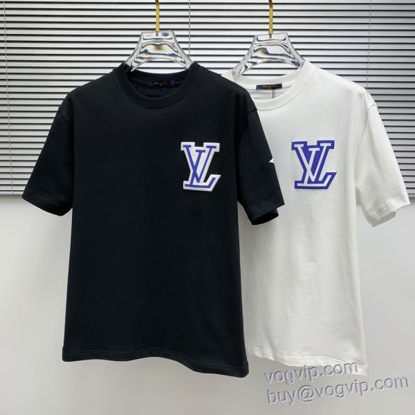ルイ ヴィトン LOUIS VUITTON ブランド 偽物 通販 2025爆買い新作 半袖Tシャツ 2色可選 LV323 重宝するアイテム