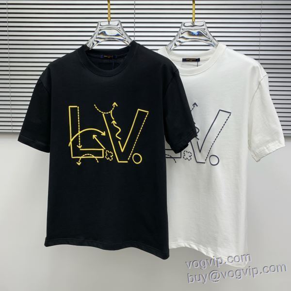 2025爆買い新作 ルイ ヴィトン LOUIS VUITTON 高級感を引き立てる スーパーコピー 激安 半袖Tシャツ 2色可選 LV324