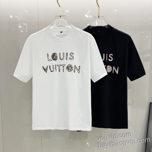 2025超激得品質保証 ルイ ヴィトン LOUIS VUITTON ブランドスーパーコピー 数に限りがある 半袖Tシャツ 2色可選 LV328