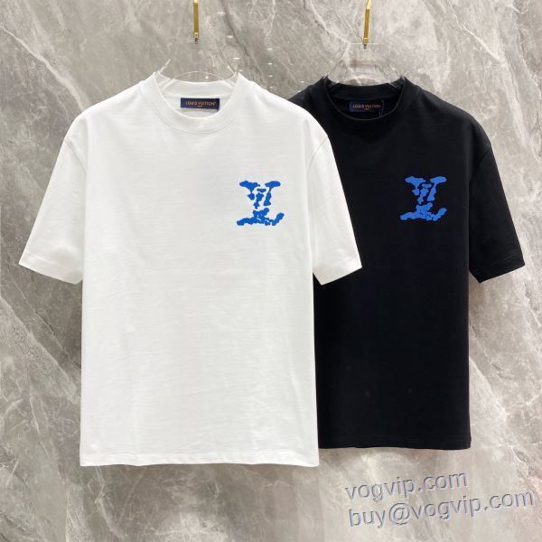 大人の個性を 半袖Tシャツ コピー 2色可選 ルイ ヴィトン LOUIS VUITTON 2025激安大特価爆買い LV346