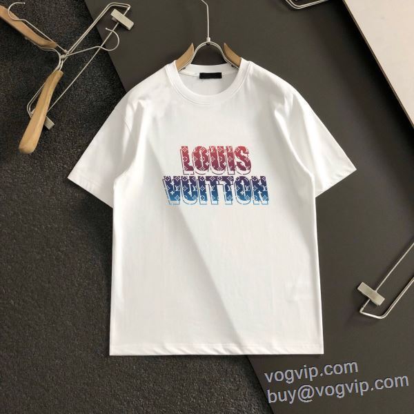 大人気再登場 半袖Tシャツ コピーブランド ルイ ヴィトン LOUIS VUITTON 2025驚きの破格値大得価 2色可選 LV350