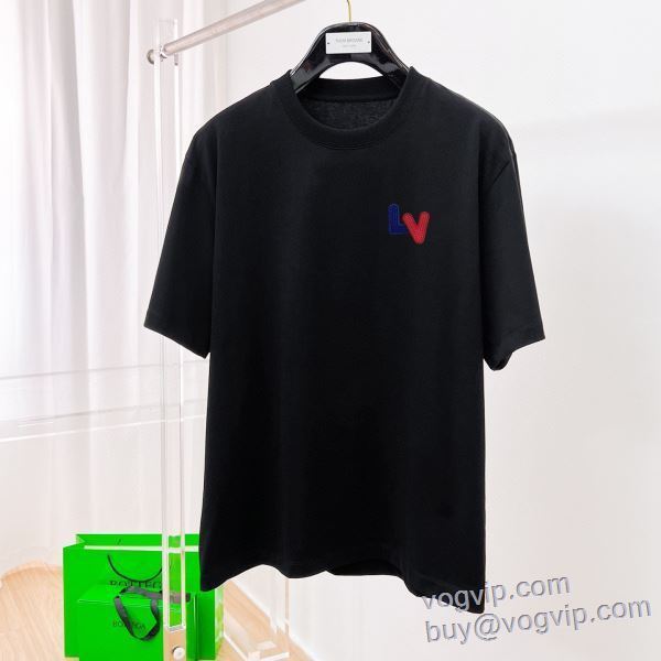 目玉商品 ルイ ヴィトン LOUIS VUITTON 2025品質保証安い 半袖Tシャツ 偽物ブランド 2色可選 LV351