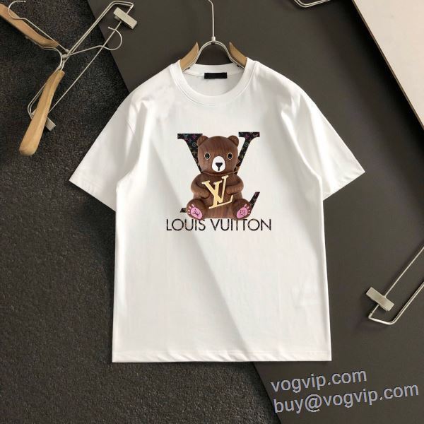 高評価の人気品 半袖Tシャツ ブランドコピー ルイ ヴィトン LOUIS VUITTON 2025品質保証安い 2色可選 LV354