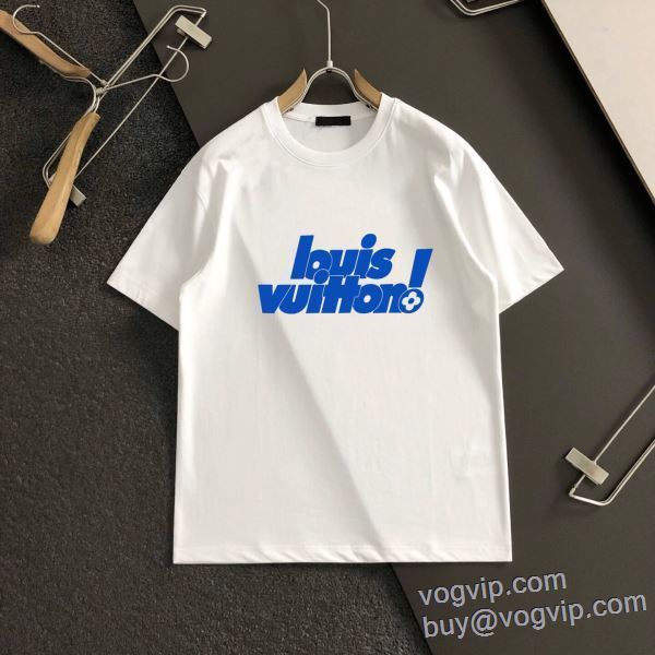 ルイ ヴィトン LOUIS VUITTON 2025人気セール高品質 ブランドコピー 半袖Tシャツ 2色可選 LV355 お洒落な存在感