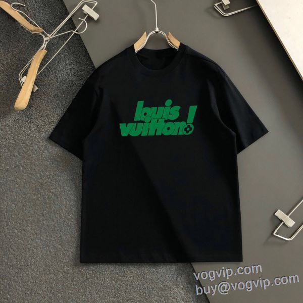 2025人気セール高品質 ルイ ヴィトン LOUIS VUITTON スーパーコピー 肌触りの気持ちい? 半袖Tシャツ 2色可選 LV356
