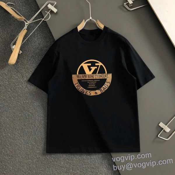 セレブ風 ルイ ヴィトン LOUIS VUITTON コピー ブランド 半袖Tシャツ 2色可選 LV357 2025人気セール高品質