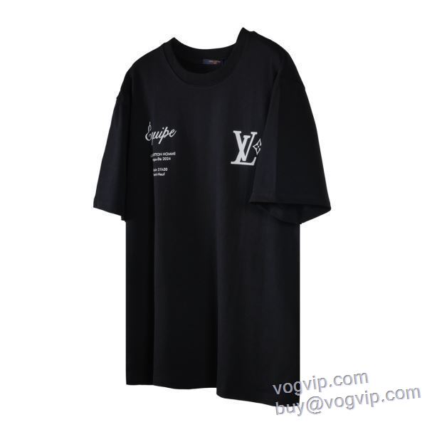 特別人気感謝SALE ルイ ヴィトン ブランド 偽物 通販 2025限定セール新品 半袖Tシャツ 2色可選 LV367