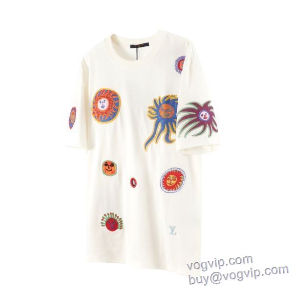 ルイ ヴィトン LOUIS VUITTON ブランドコピー 2025新商品！ 半袖Tシャツ LV374 お買い得品